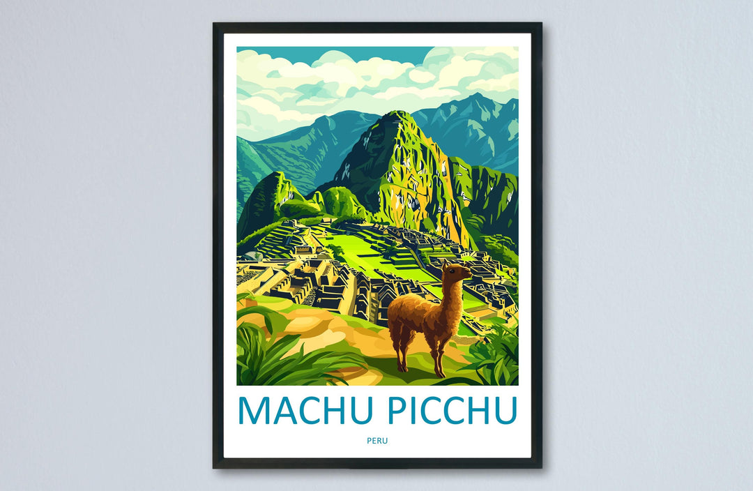 Machu Picchu Travel Print Wall Art Machu Picchu Wall Hanging Home Décor Machu Picchu Gift Art Lovers Peru Art Lover Gift Peru