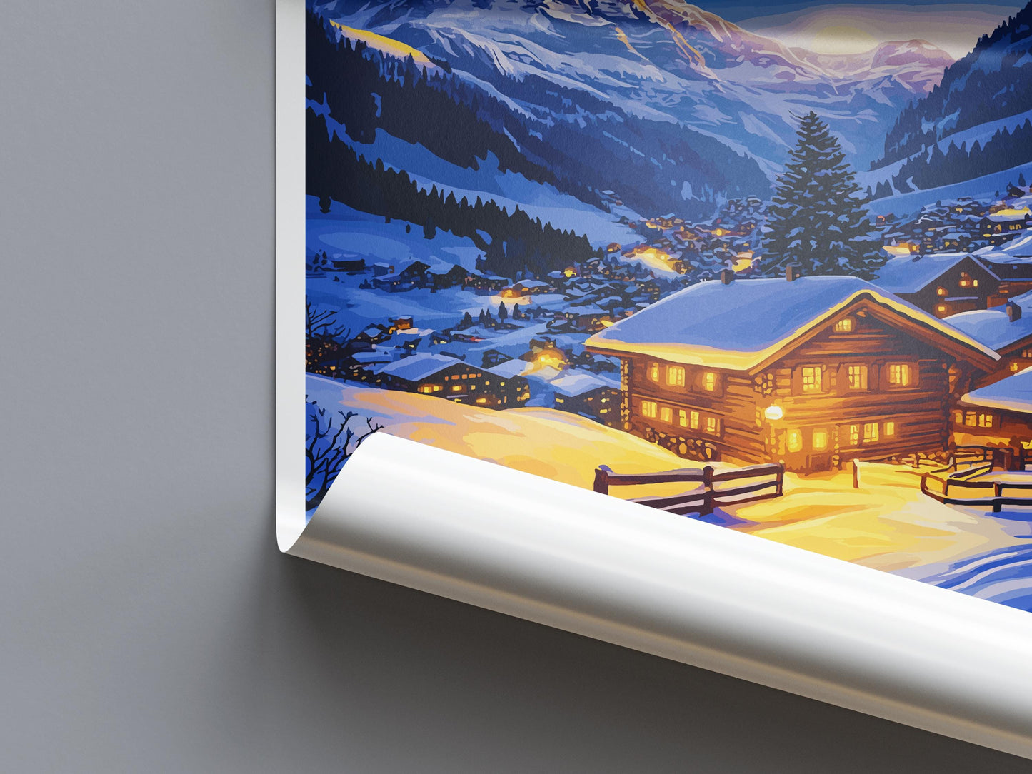 Grindelwald Print Grindelwald Home Décor Switzerland Art Print Grindelwald Wall Print For Switzerland Gift Wall Hanging Grindelwald Home Art