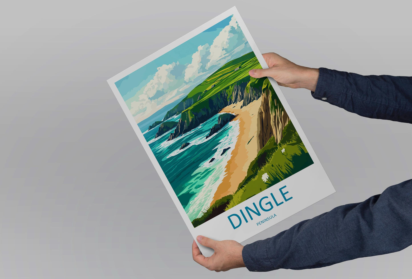 Dingle Peninsula Print Dingle Peninsula Home Decor Landscape Art Print Dingle Peninsula Wall Art for Ireland Enthusiast Gift Wall Hanging