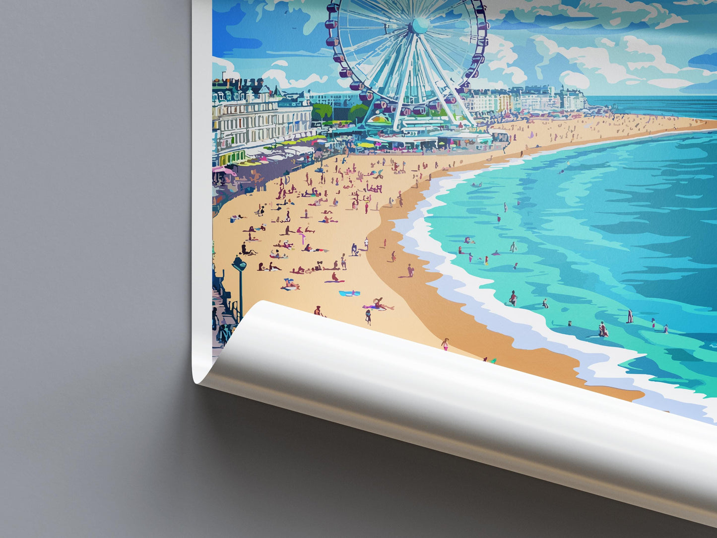 Brighton Travel Print Wall Art Brighton Wall Hanging Home Decoration Brighton Gift Art Lovers Wall Art Print Art Brighton Travel Poster