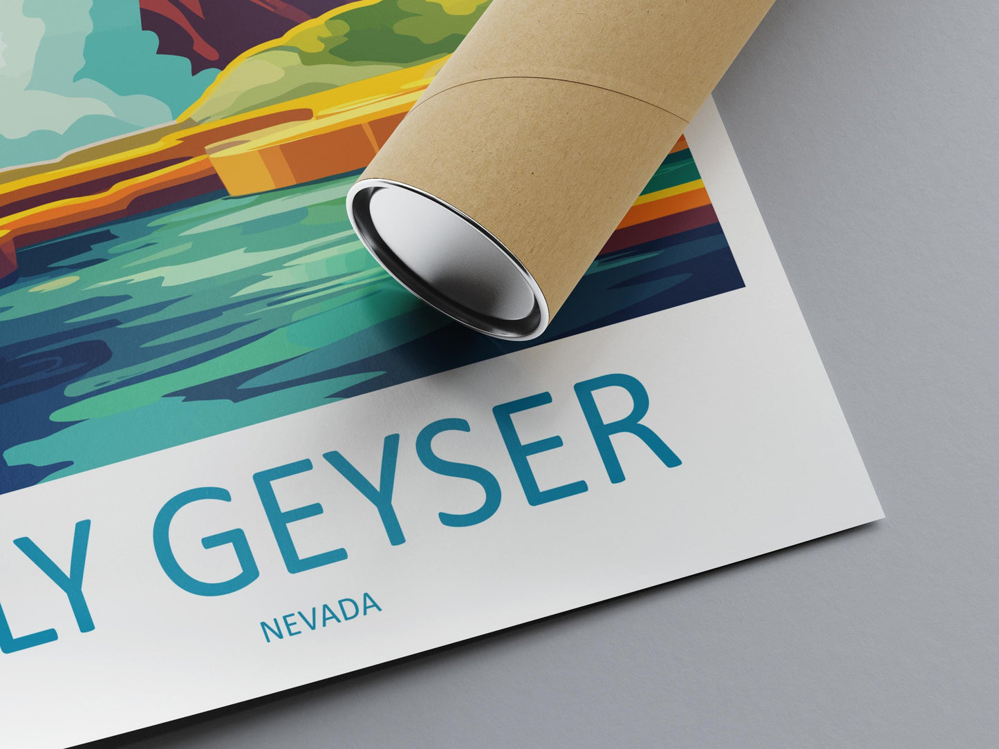 Fly Geyser Travel Print Fly Geyser Wall Decor Nevada Fly Geyser Art Fly Geyser Wall Art Nevada Poster Gift for Geothermal Wonder Lovers