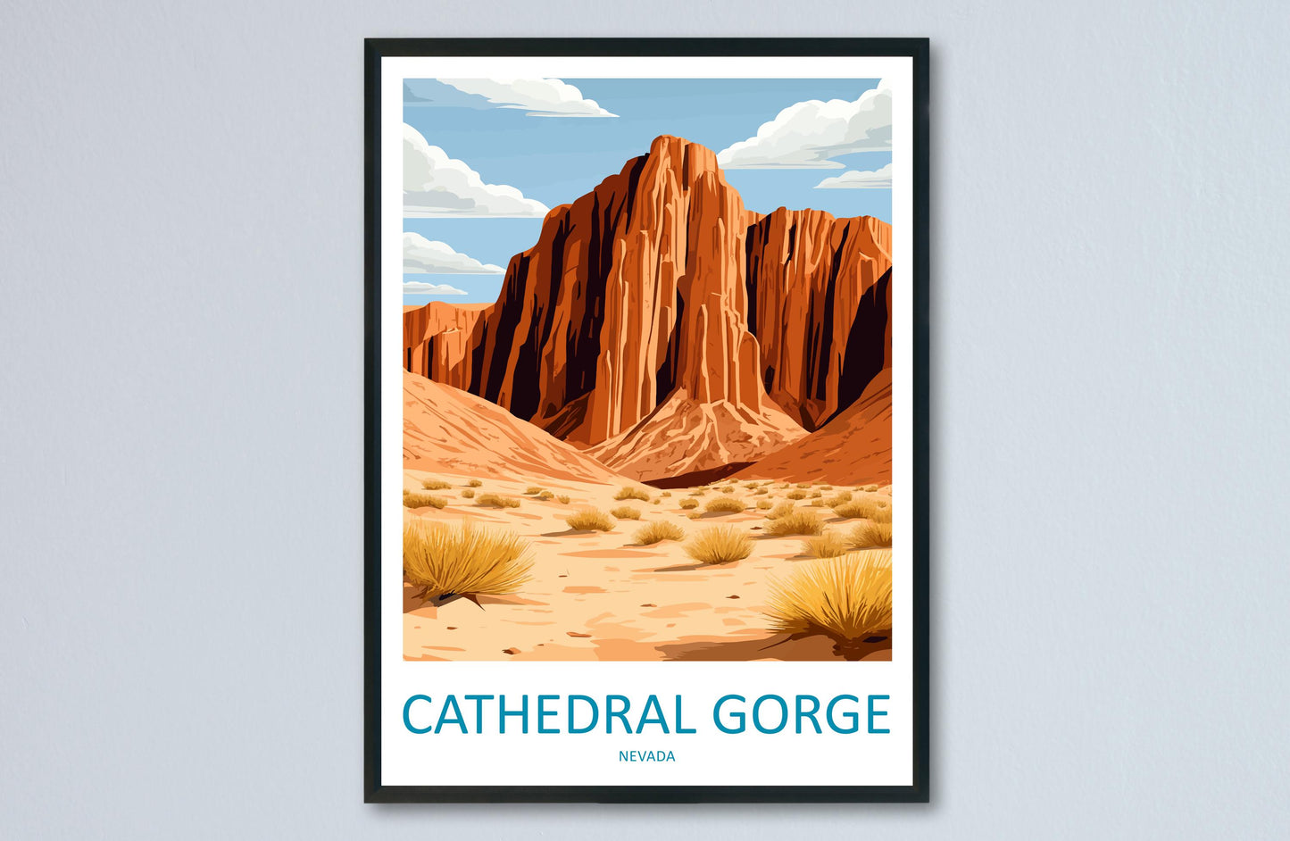 Cathedral Gorge State Park Travel Print Cathedral Gorge State Park Wall Decor Nevada Cathedral Gorge State Park Art Lake Las Vegas Wall Art