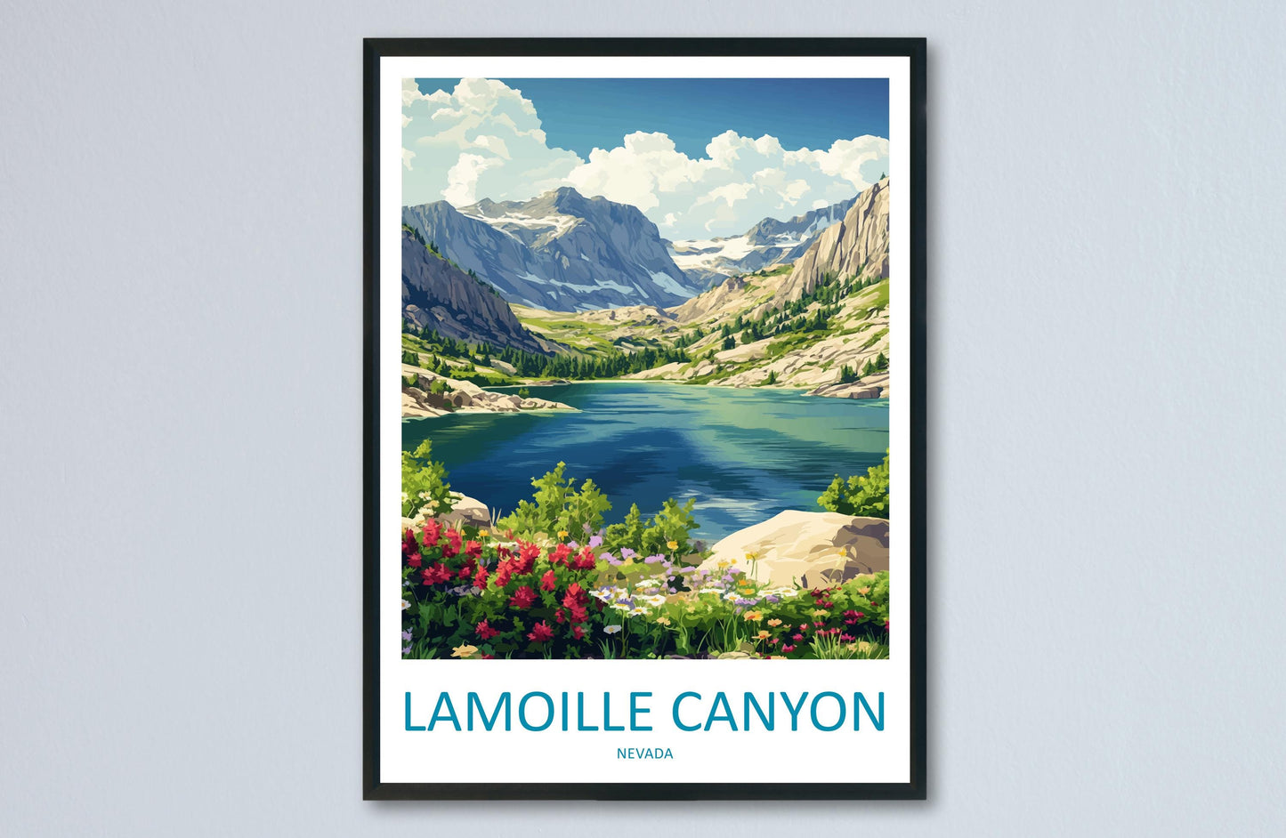 Lamoille Canyon Travel Print Lamoille Canyon Wall Decor Nevada Lamoille Canyon Art Lamoille Canyon Wall Art Nevada Poster Gift