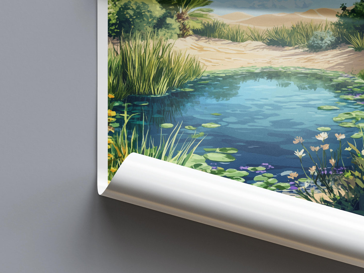 Ash Meadows Travel Print Ash Meadows Wall Decor Nevada Ash Meadows Art Ash Meadows Wall Art Nevada Poster Gift Ash Meadows Art Nevada Poster