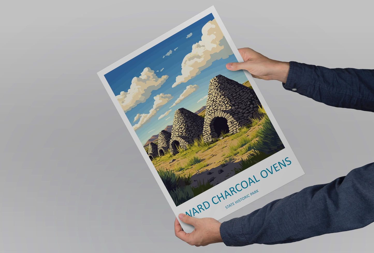 Ward Charcoal Ovens Travel Print Ward Charcoal Ovens Wall Decor Nevada Ward Charcoal Ovens Art Ward Charcoal Ovens Wall Art Nevada Poster