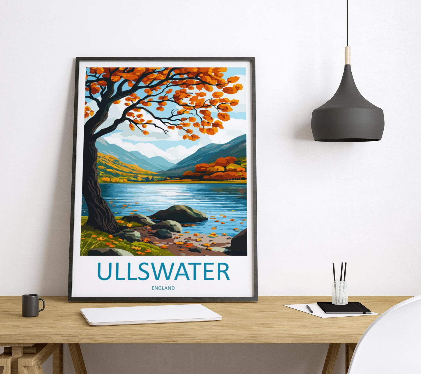 Ullswater Travel Print Wall Art Ullswater Wall Hanging Home Decoration Ullswater Gift Art Lovers Wall Art Print Art Ullswater Travel Art