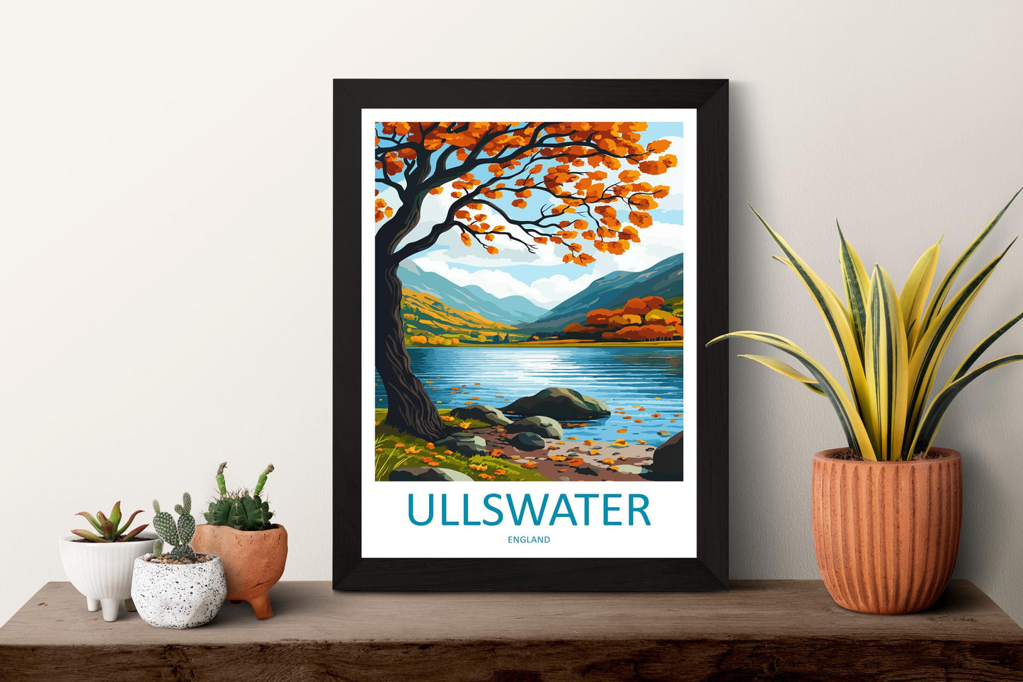 Ullswater Travel Print Wall Art Ullswater Wall Hanging Home Decoration Ullswater Gift Art Lovers Wall Art Print Art Ullswater Travel Art