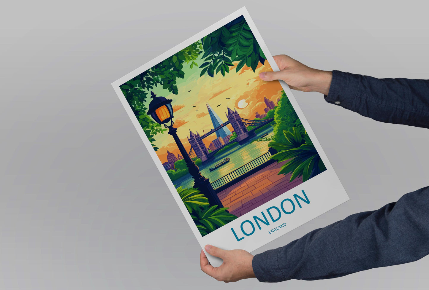 London Travel Print Wall Art London Wall Hanging Home Décor London Gift Art Lovers England Art Lover Gift London Travel Gift