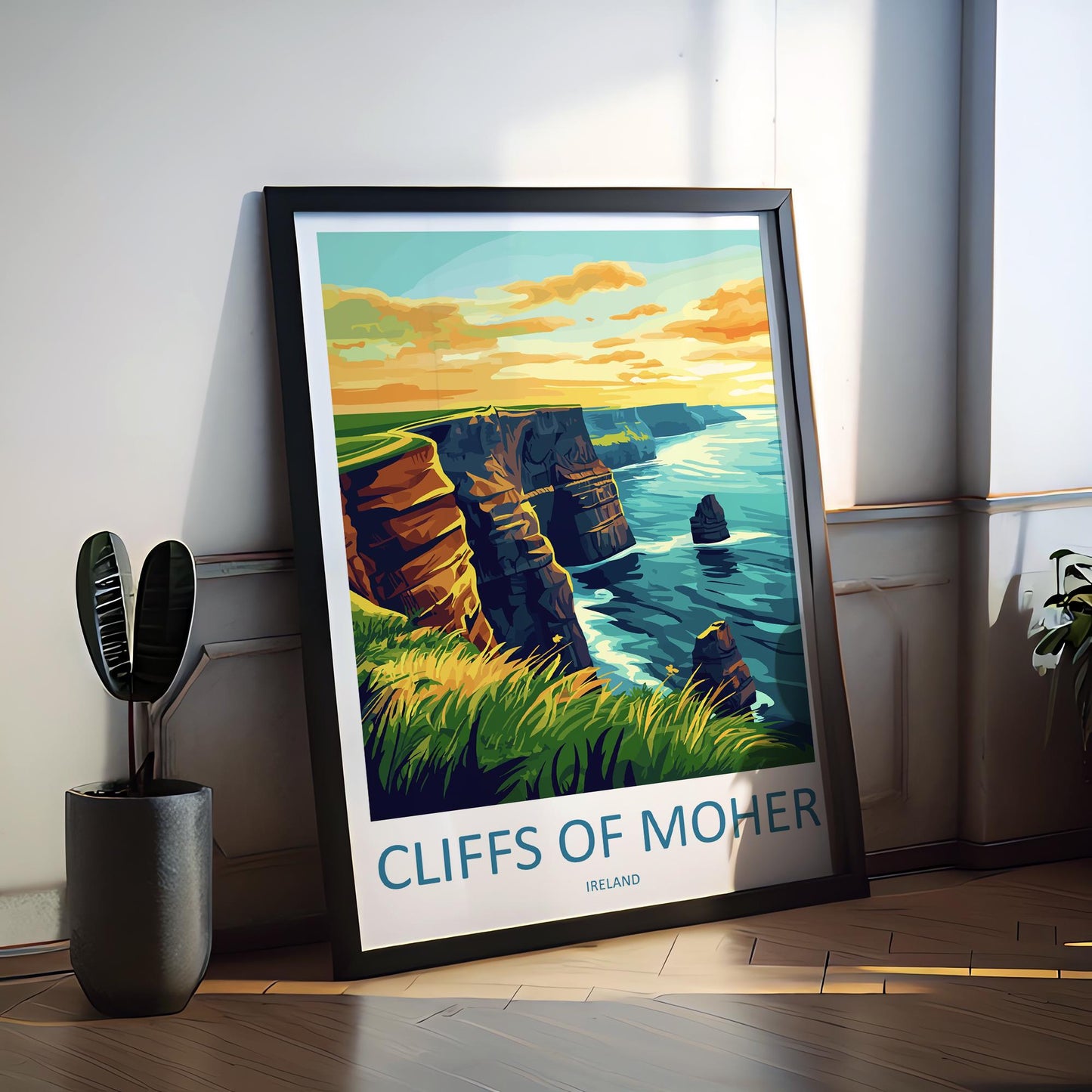 Cliffs of Moher Print Cliffs of Moher Home Décor Landscape Art Print Cliffs of Moher Wall Art for Ireland Enthusiast Gift Wall Hanging Art