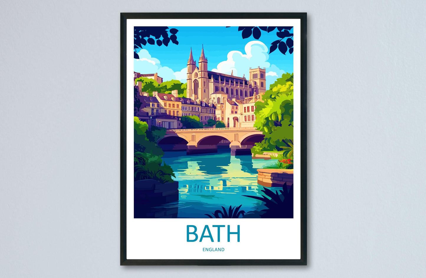 Bath Travel Print Wall Art Bath Wall Hanging Home Décor Bath Gift Art Lovers England Art Lover Gift Bath City England Travel Art Gift