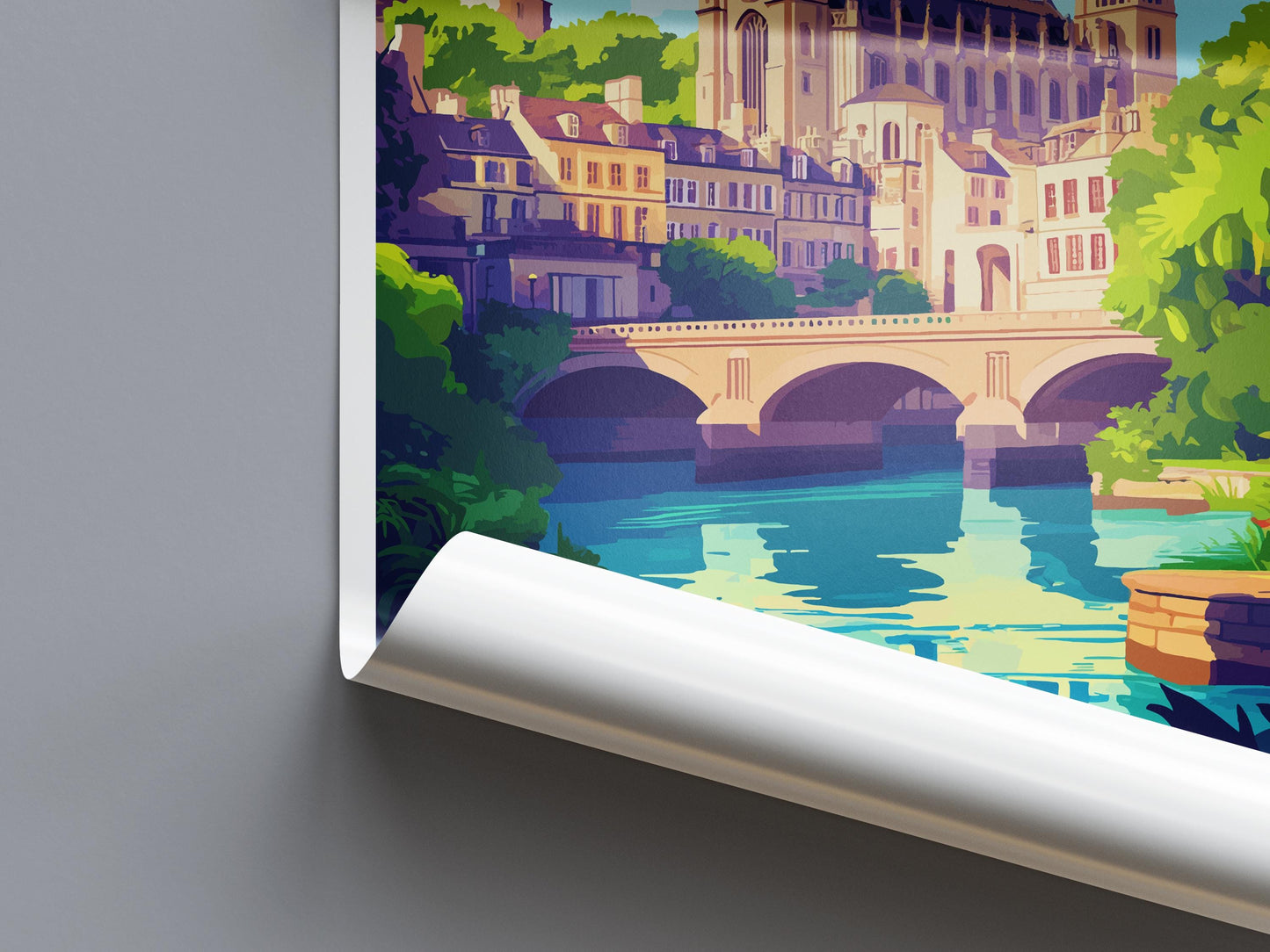 Bath Travel Print Wall Art Bath Wall Hanging Home Décor Bath Gift Art Lovers England Art Lover Gift Bath City England Travel Art Gift