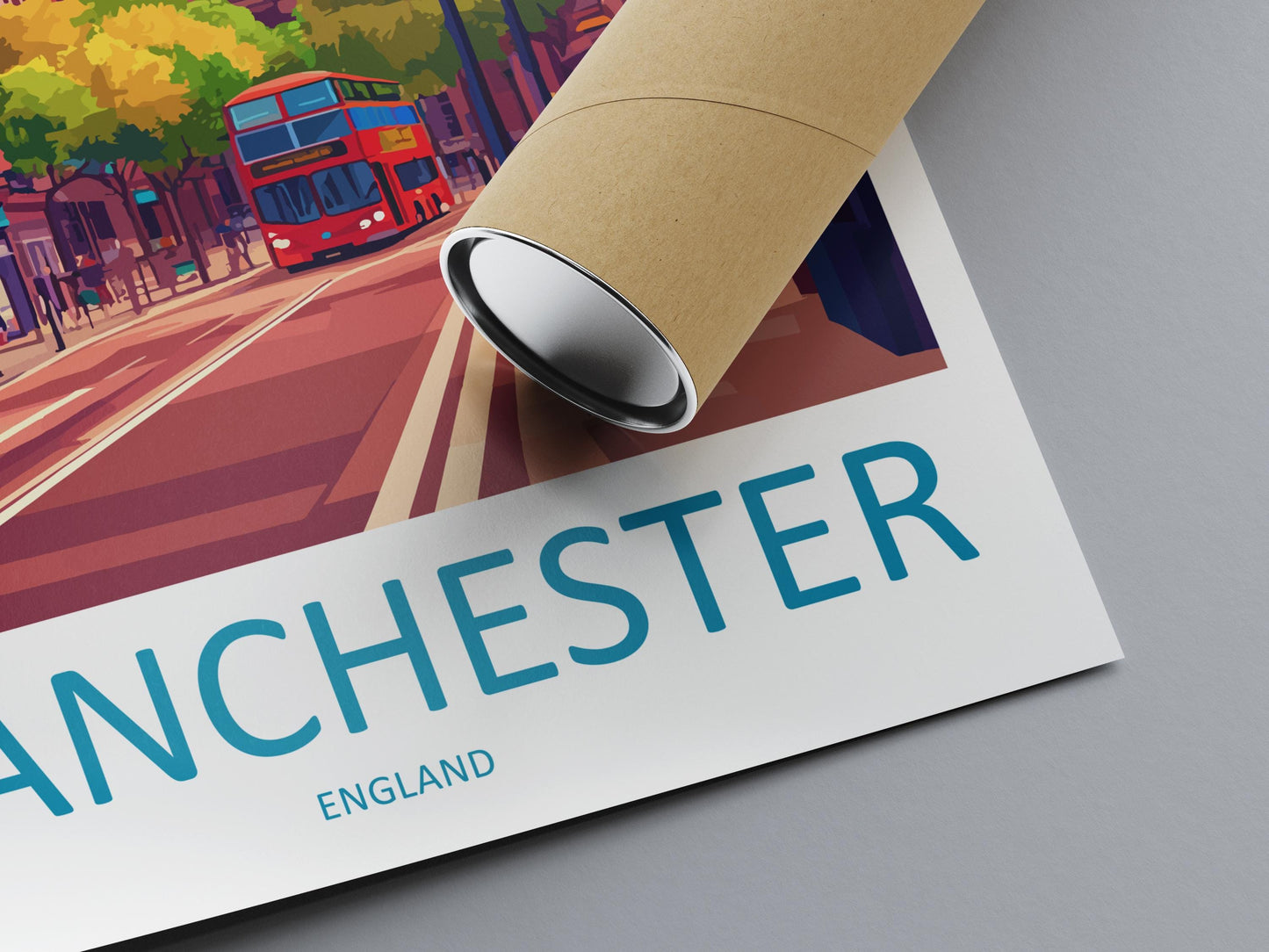 Manchester Travel Print Wall Art Manchester Wall Hanging Home Décor Manchester Gift Art Lovers England Art Lover Gift Manchester Travel Art