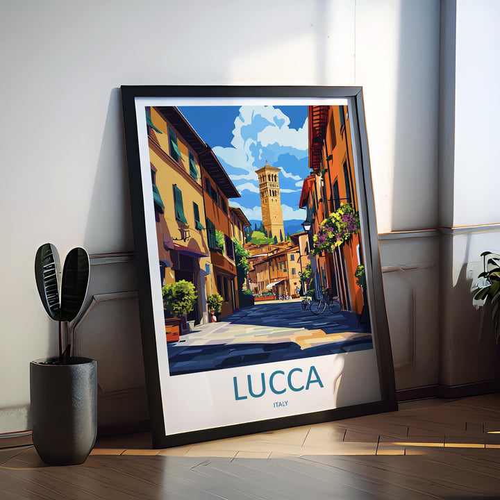 Lucca Travel Print Wall Art Lucca Wall Hanging Home Décor Lucca Gift Art Lovers Italy Art Lover Gift Lucca Print Lucca Travel Gift Art