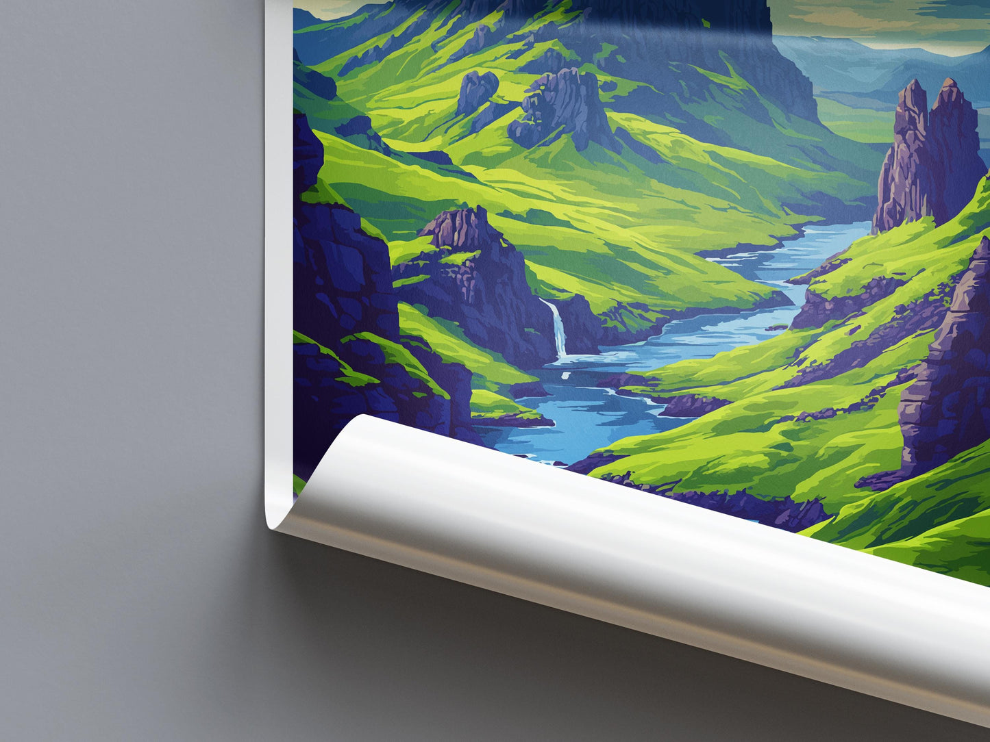 Isle Of Skye Travel Print Wall Art Isle Of Skye Wall Hanging Home Décor Isle Of Skye Gift Art Lovers Scotland Art Lover Gift Isle Of Skye