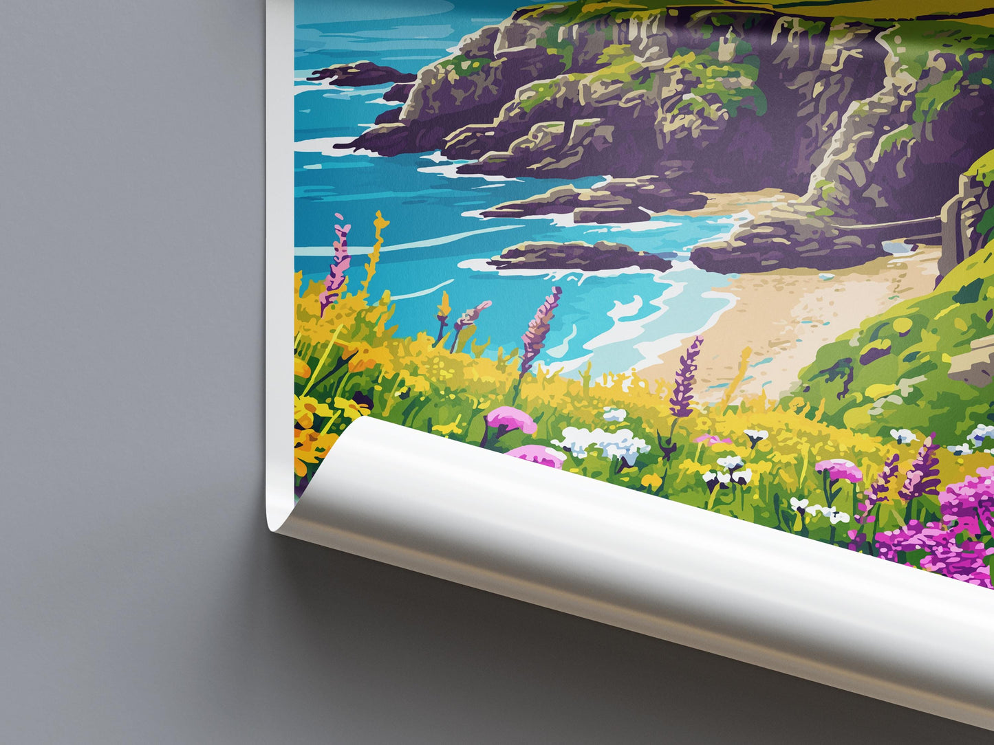 Cornwall Travel Print Wall Art Cornwall Wall Hanging Home Decoration Cornwall Gift Art Lovers Wall Art Print Art Cornwall Print Cornwall Art