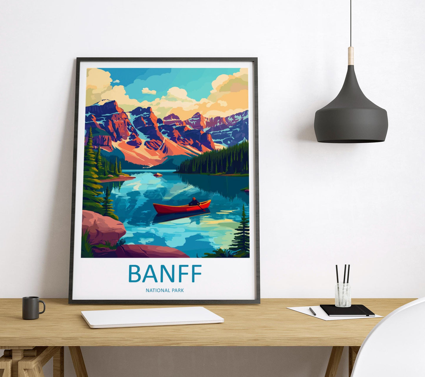 Banff National Park Travel Print Wall Art Banff Wall Hanging Home Décor Banff Gift Art Lovers Canada Art Lover Gift