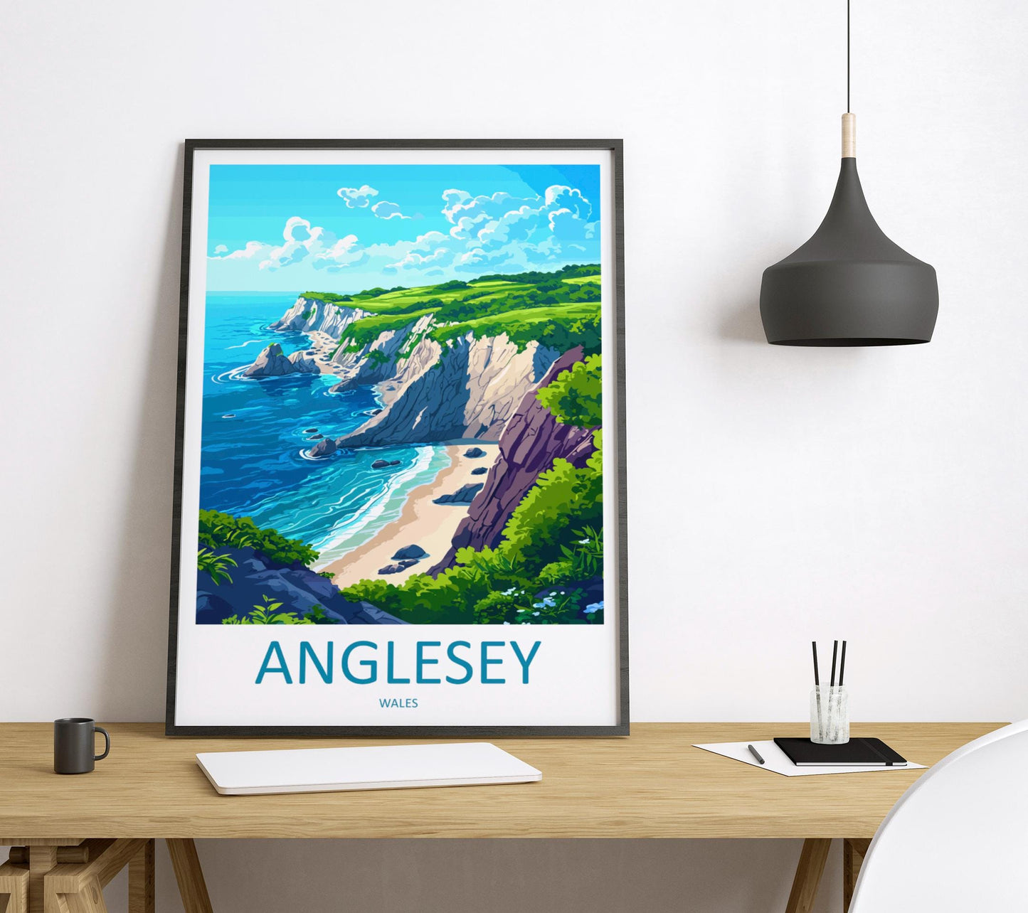 Anglesey Travel Print Wall Art Anglesey Wall Hanging Home Decoration Anglesey Gift Art Lovers Wall Art Print Art Anglesey Print Anglesey Art