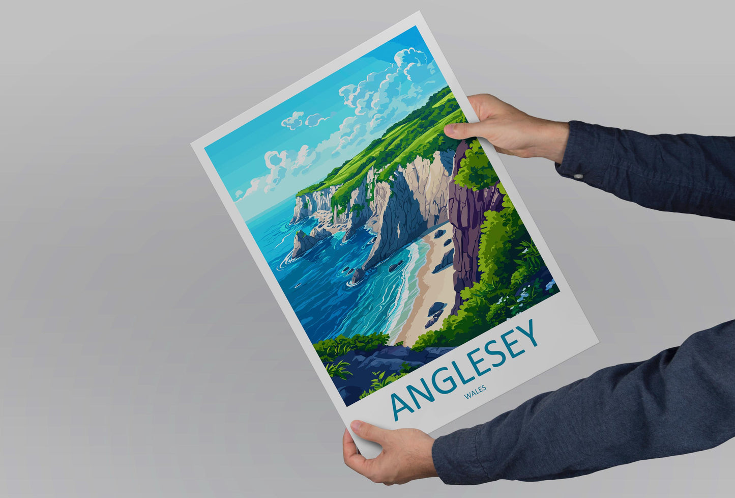 Anglesey Travel Print Wall Art Anglesey Wall Hanging Home Decoration Anglesey Gift Art Lovers Wall Art Print Art Anglesey Print Anglesey Art