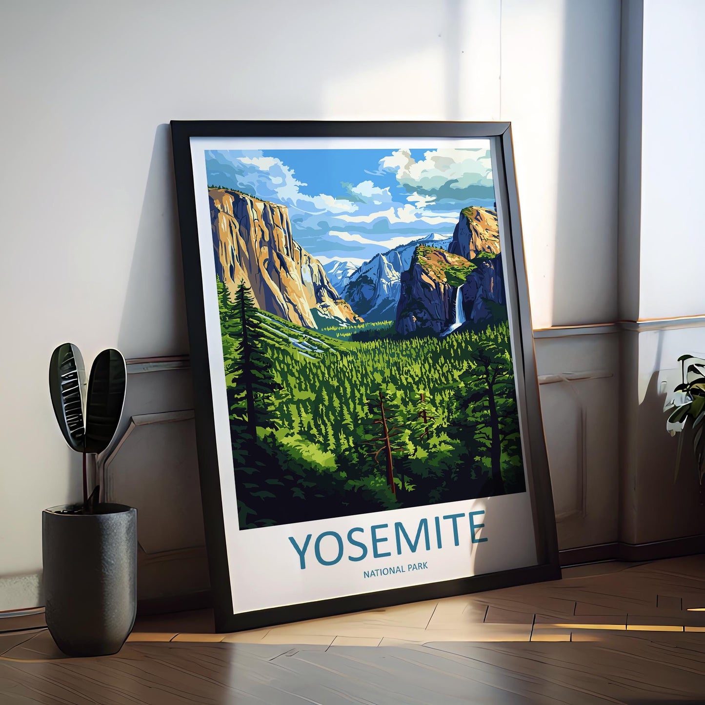 Yosemite Valley National Park Travel Print Wall Art Yosemite Valley Wall Hanging Home Décor Yosemite Valley Gift Art Lovers California Art