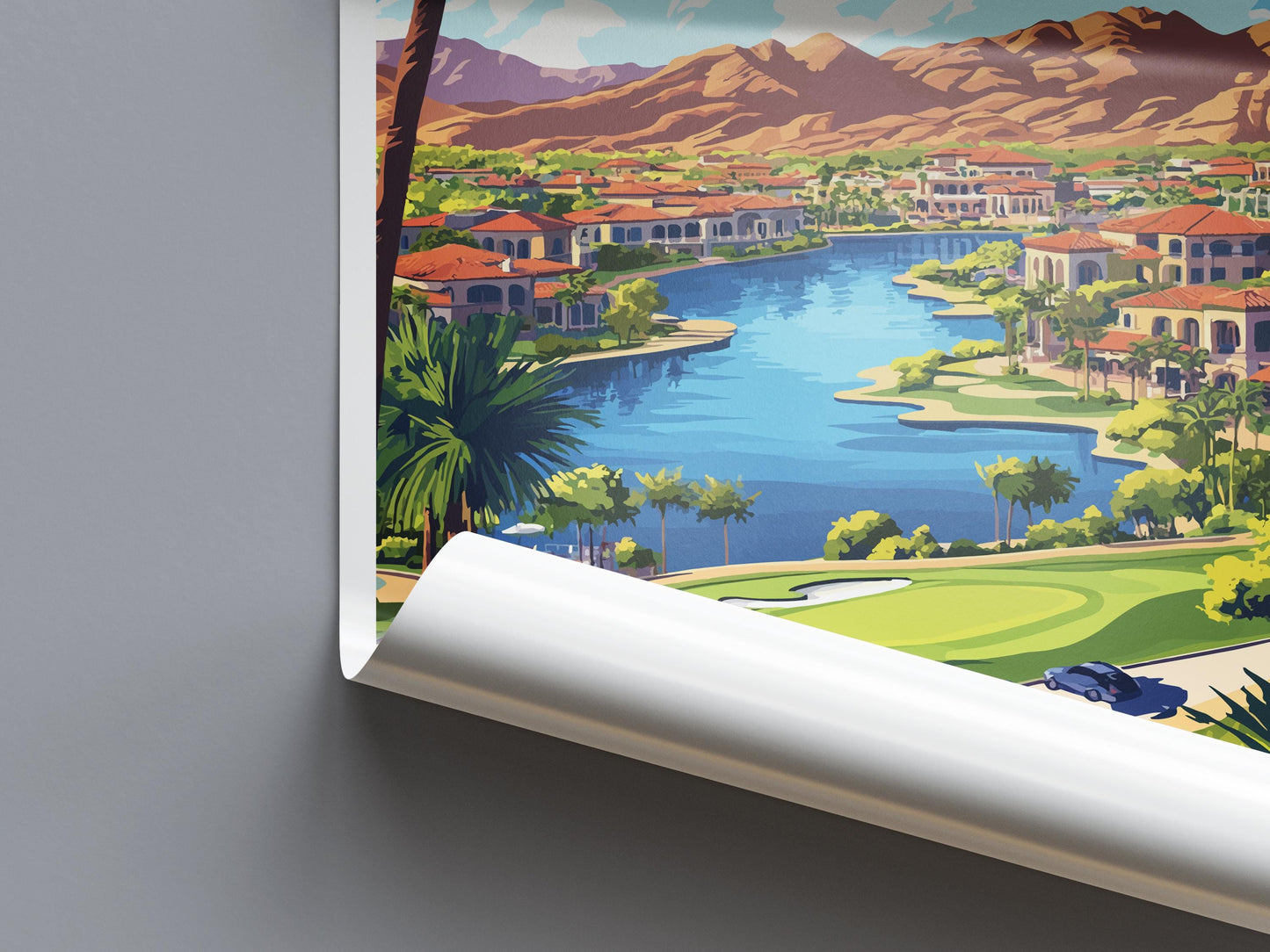 Lake Las Vegas Travel Print Lake Las Vegas Wall Decor Nevada Lake Las Vegas Art Lake Las Vegas Wall Art Nevada Poster Gift Lake Las Vegas