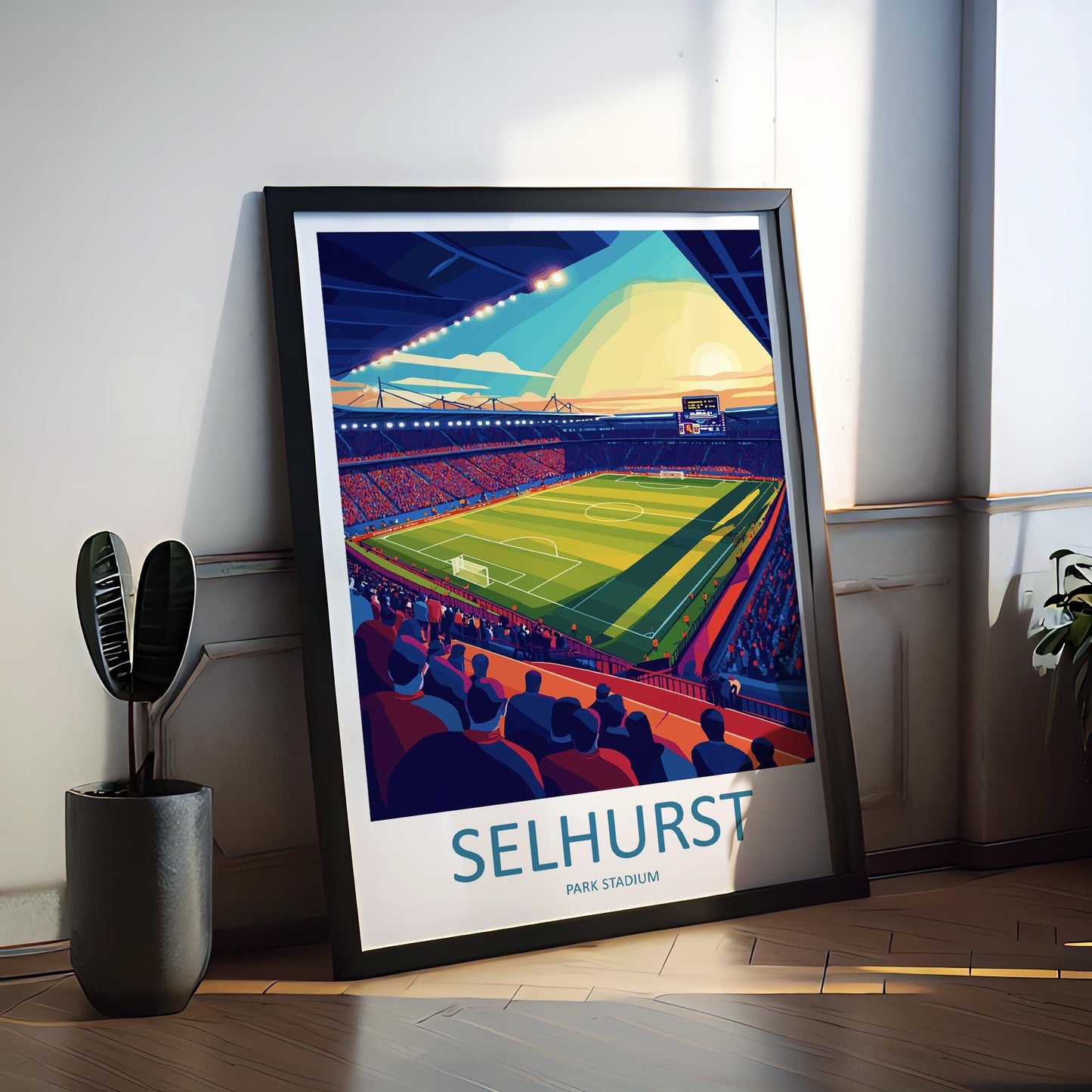 Selhurst Park Stadium Print Selhurst Park Home Décor Art Print Crystal Palace Wall Art Football Enthusiast Gift Wall Hanging Selhurst Park