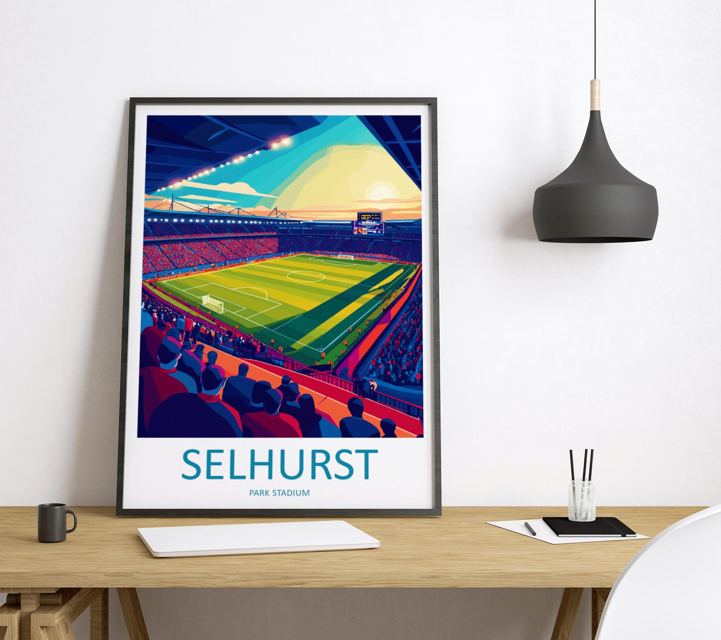 Selhurst Park Stadium Print Selhurst Park Home Décor Art Print Crystal Palace Wall Art Football Enthusiast Gift Wall Hanging Selhurst Park