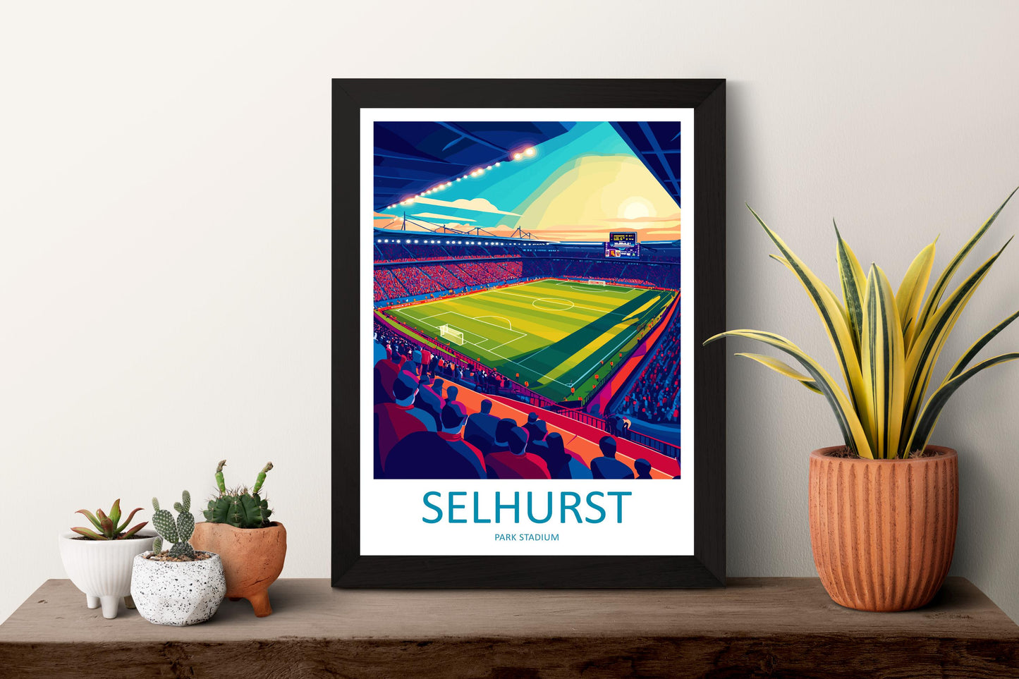 Selhurst Park Stadium Print Selhurst Park Home Décor Art Print Crystal Palace Wall Art Football Enthusiast Gift Wall Hanging Selhurst Park