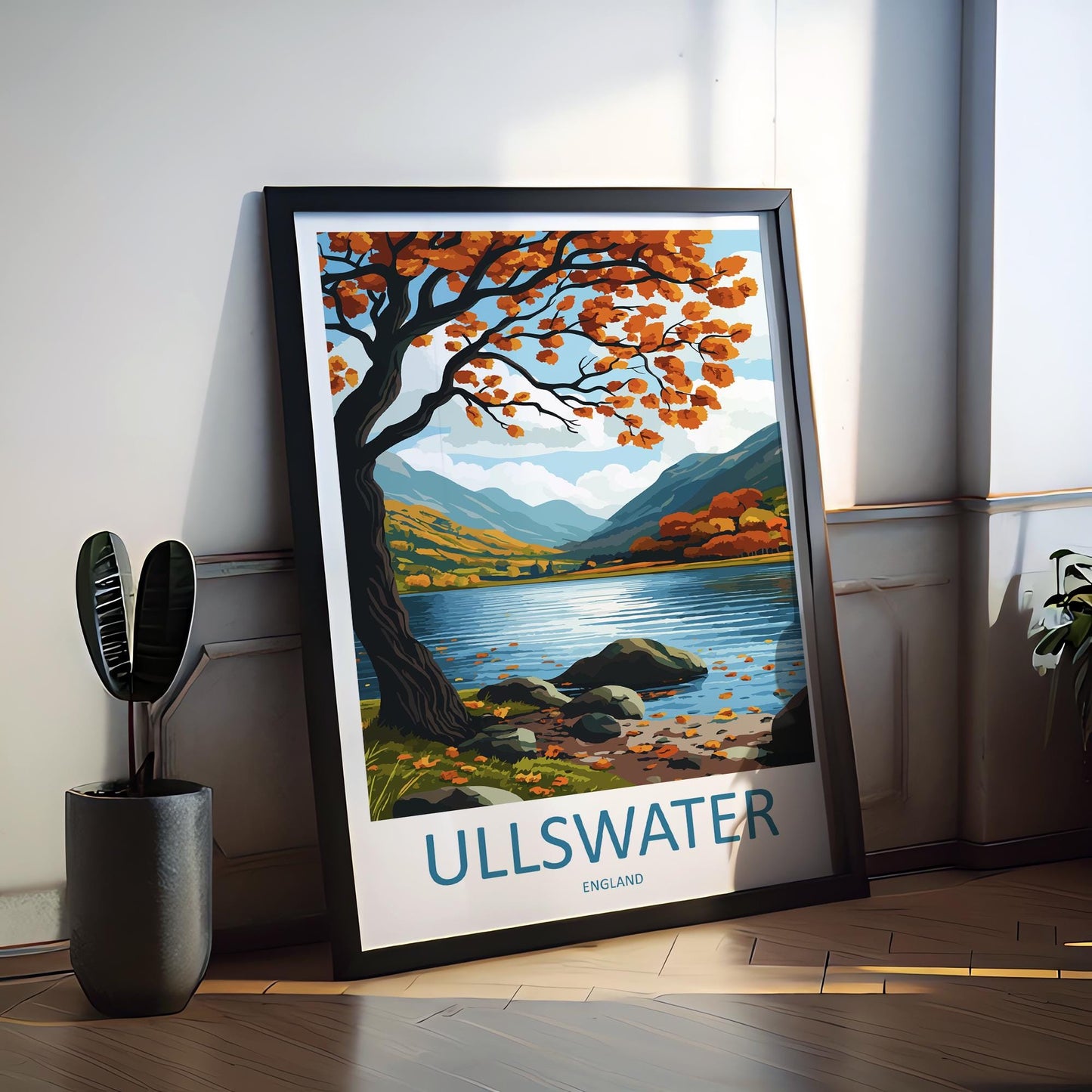 Ullswater Travel Print Wall Art Ullswater Wall Hanging Home Decoration Ullswater Gift Art Lovers Wall Art Print Art Ullswater Travel Art