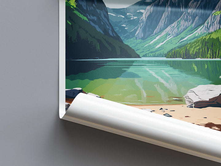 The Adirondacks Travel Print Wall Art The Adirondacks Wall Hanging Home Décor The Adirondacks Gift Art Lovers New York State Art Gift