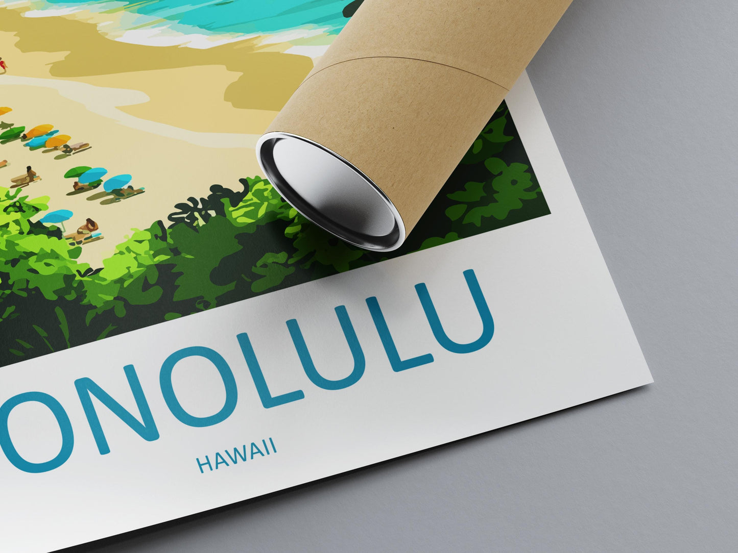 Honolulu Travel Print Wall Art Honolulu Wall Hanging Home Décor Honolulu Gift Art Lovers Hawaii Art Lover Gift Print Artwork