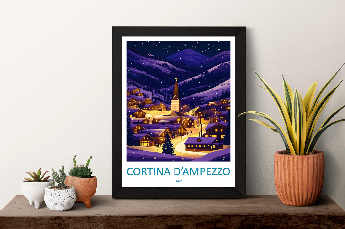 Cortina d'ampezzo Travel Print Wall Art Cortina d'ampezzo Wall Hanging Home Decoration Cortina d'ampezzo Gift Art Lovers Wall Art Print Art