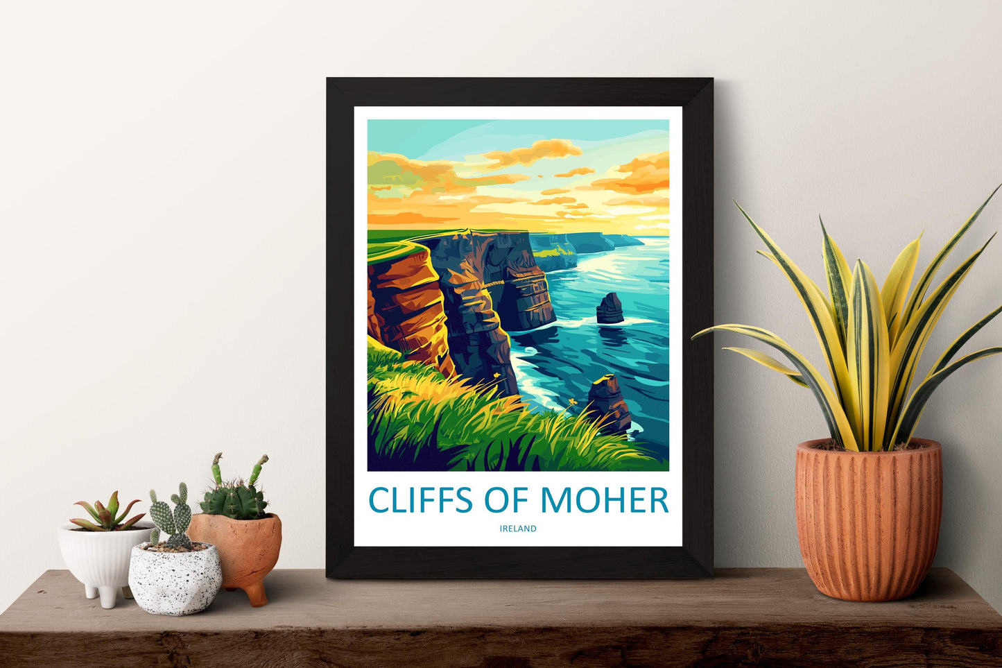 Cliffs of Moher Print Cliffs of Moher Home Décor Landscape Art Print Cliffs of Moher Wall Art for Ireland Enthusiast Gift Wall Hanging Art