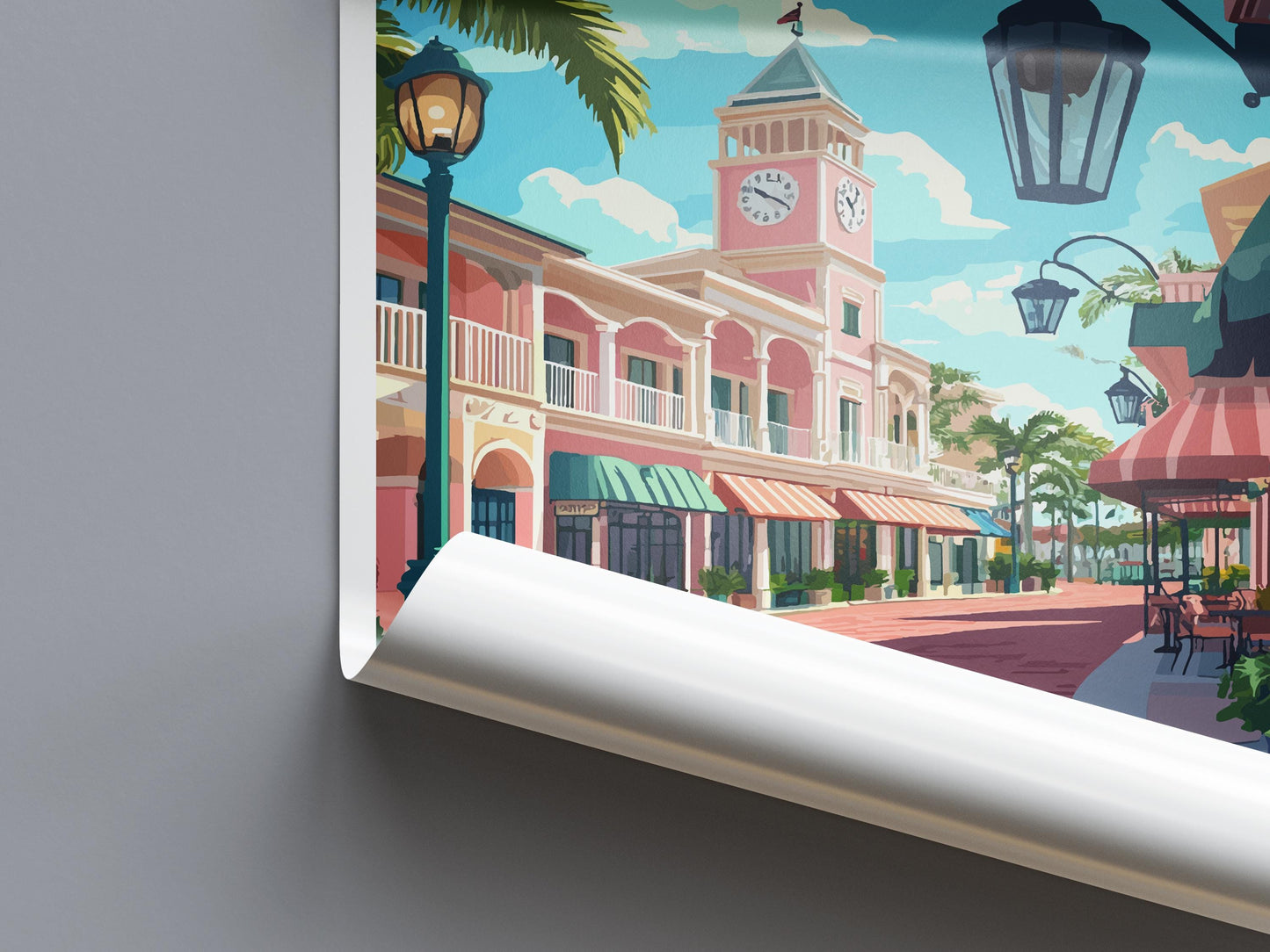 Celebration Orlando Travel Print Celebration Wall Decor Florida Celebration Art Celebration Wall Art Florida Poster Gift Celebration Poster