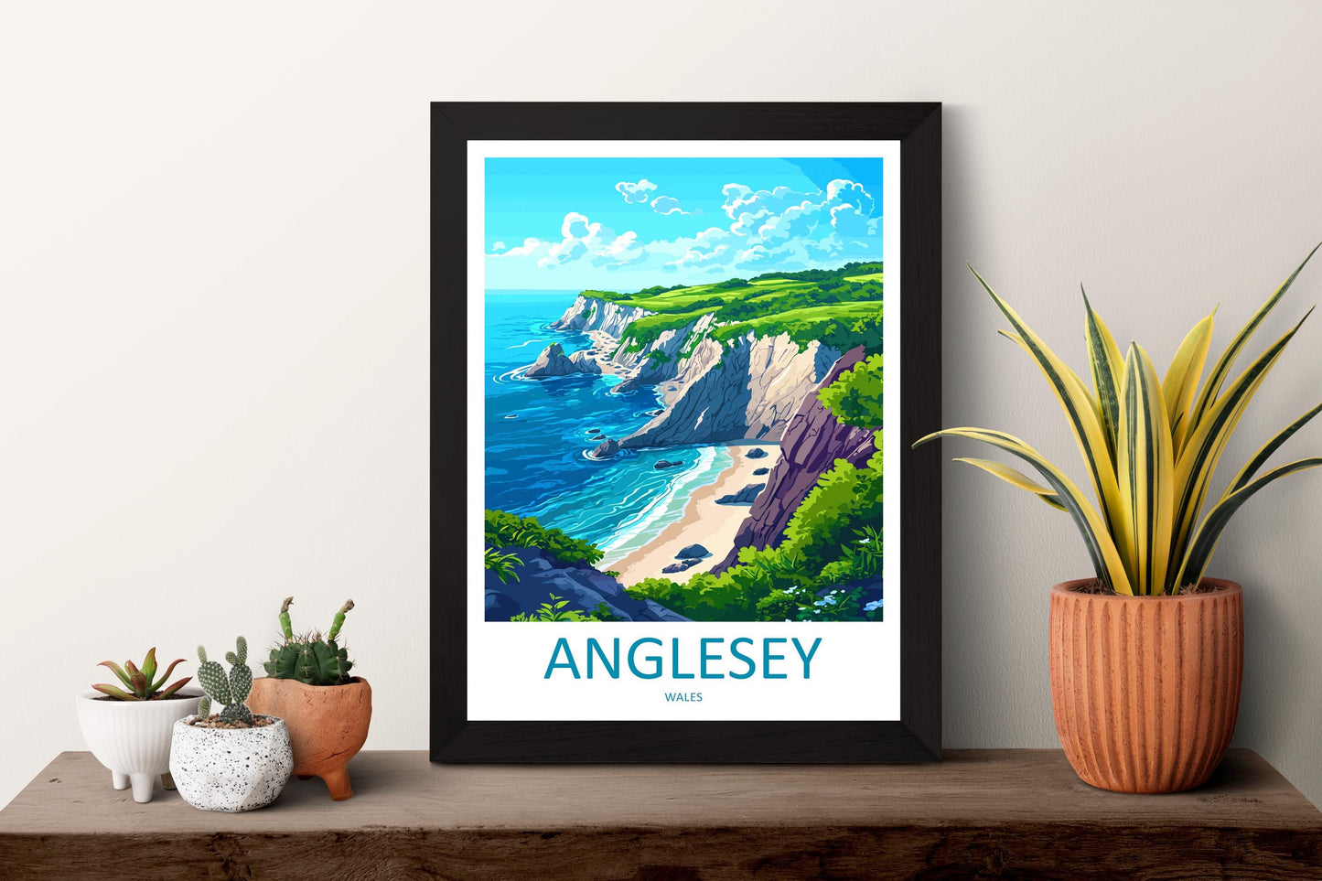 Anglesey Travel Print Wall Art Anglesey Wall Hanging Home Decoration Anglesey Gift Art Lovers Wall Art Print Art Anglesey Print Anglesey Art