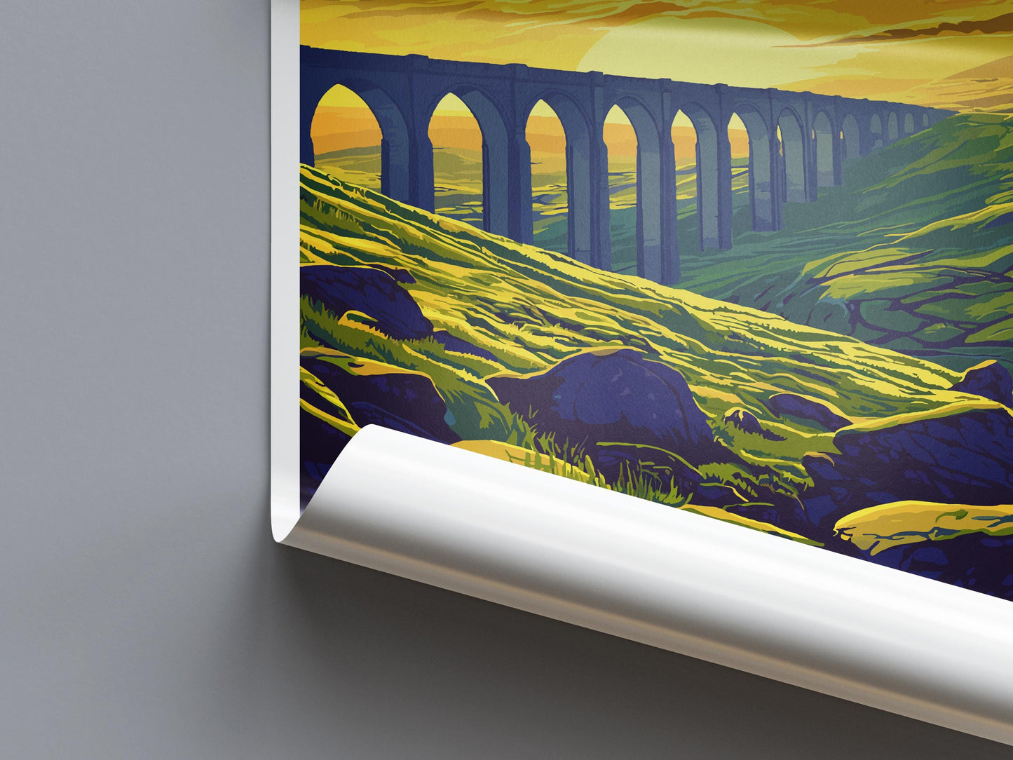 Yorkshire Dales Travel Print Wall Art Yorkshire Dales Wall Hanging Home Decor National Park Gift Yorkshire Dales Lovers National Park Wall
