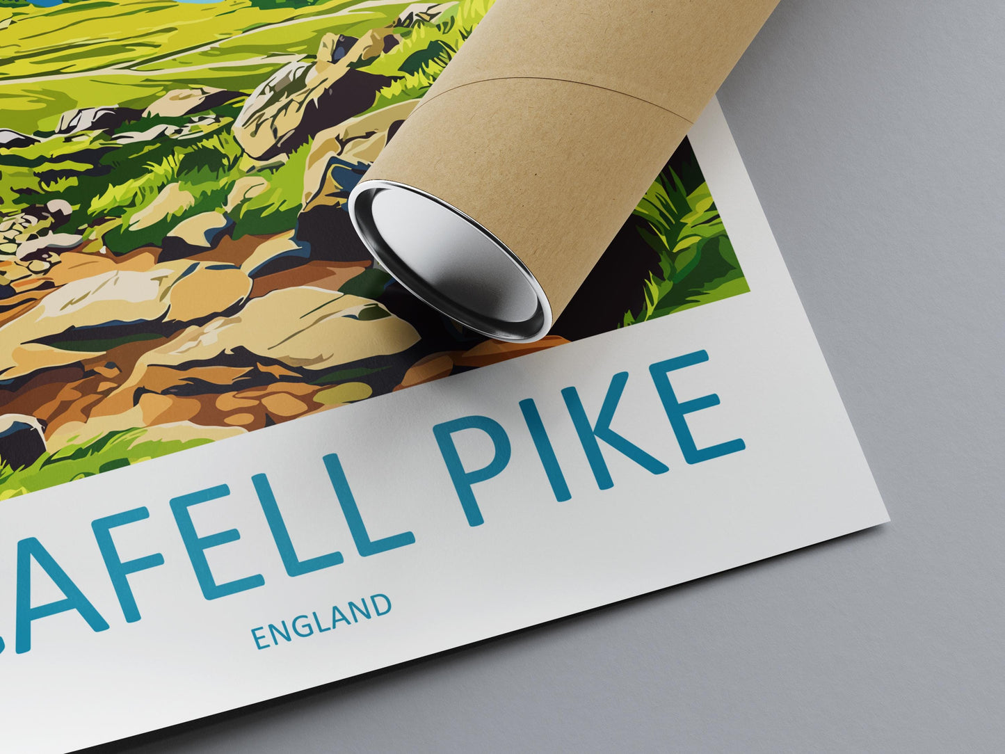 Scafell Pike Travel Print Wall Art Scafell Pike Wall Hanging Home Décor Scafell Pike Gift Art Lovers England Art Lover Gift Scafell Pike
