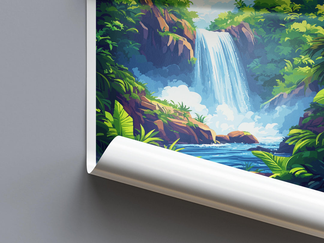 Matsirga Waterfalls Travel Print Matsirga Wall Decor Nigeria Matsirga Art Matsirga Wall Art Africa Poster Gift Matsirga Nigeria Africa Print