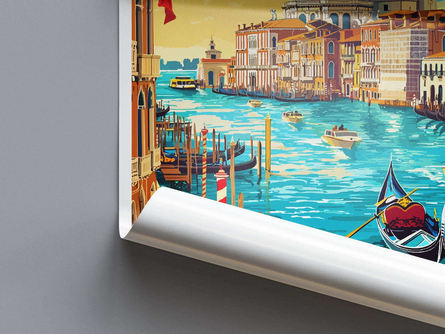 Venice Travel Print Italy Wall Art Canal City Poster Romantic Decor Gift for Europe Lover Historic Architecture Art Print