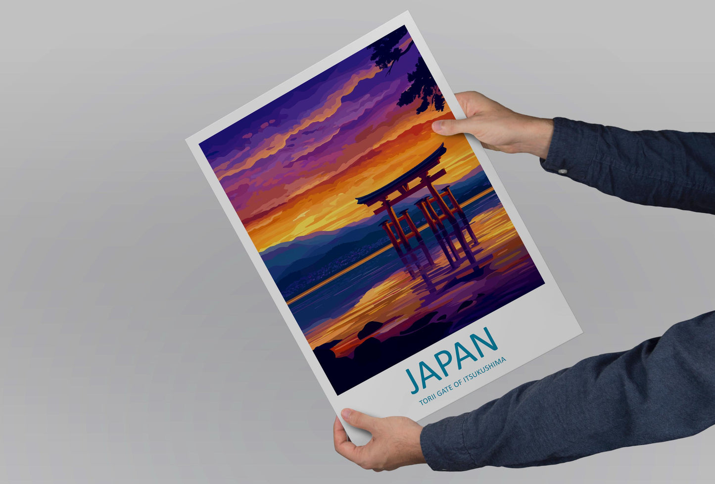 Japan Torii Gates Print Kyoto Wall Art Fushimi Inari Poster Cultural Decor Gift for Asia Lover Spiritual Landscape Art Print