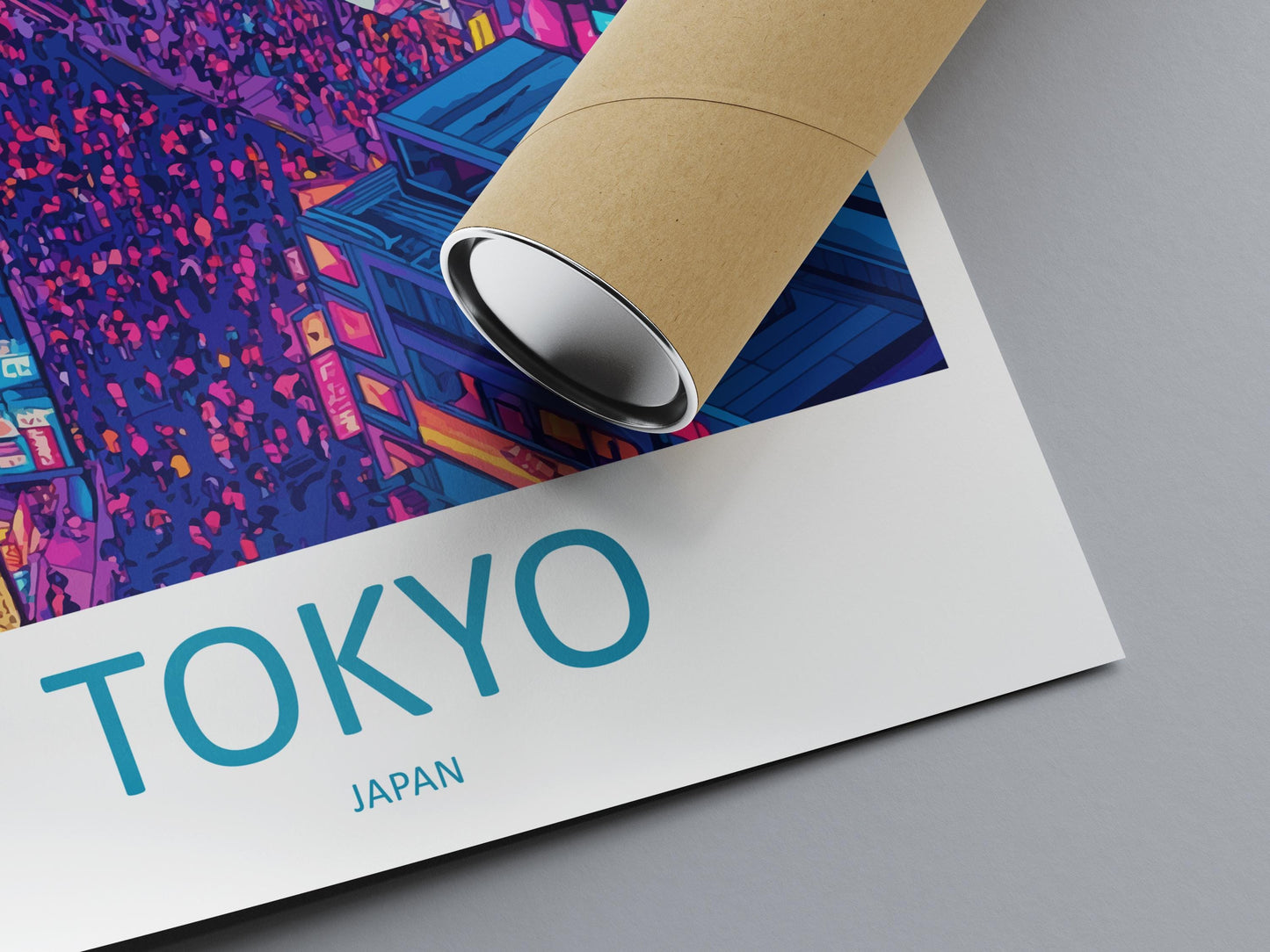 Tokyo Travel Print Japan Wall Art Cityscape Poster Neon Decor Gift for Culture Lover Urban Skyline Landscape Art Print