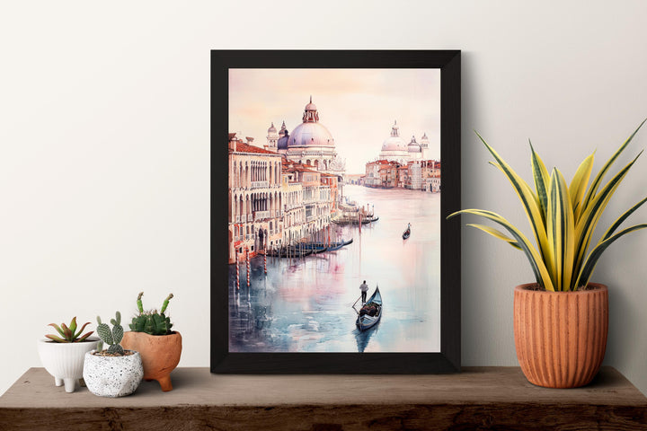 Venice Watercolor Poster Venice Travel Print Venice Wall Art Venice Cityscape Painting Venice Souvenir Italy Decor