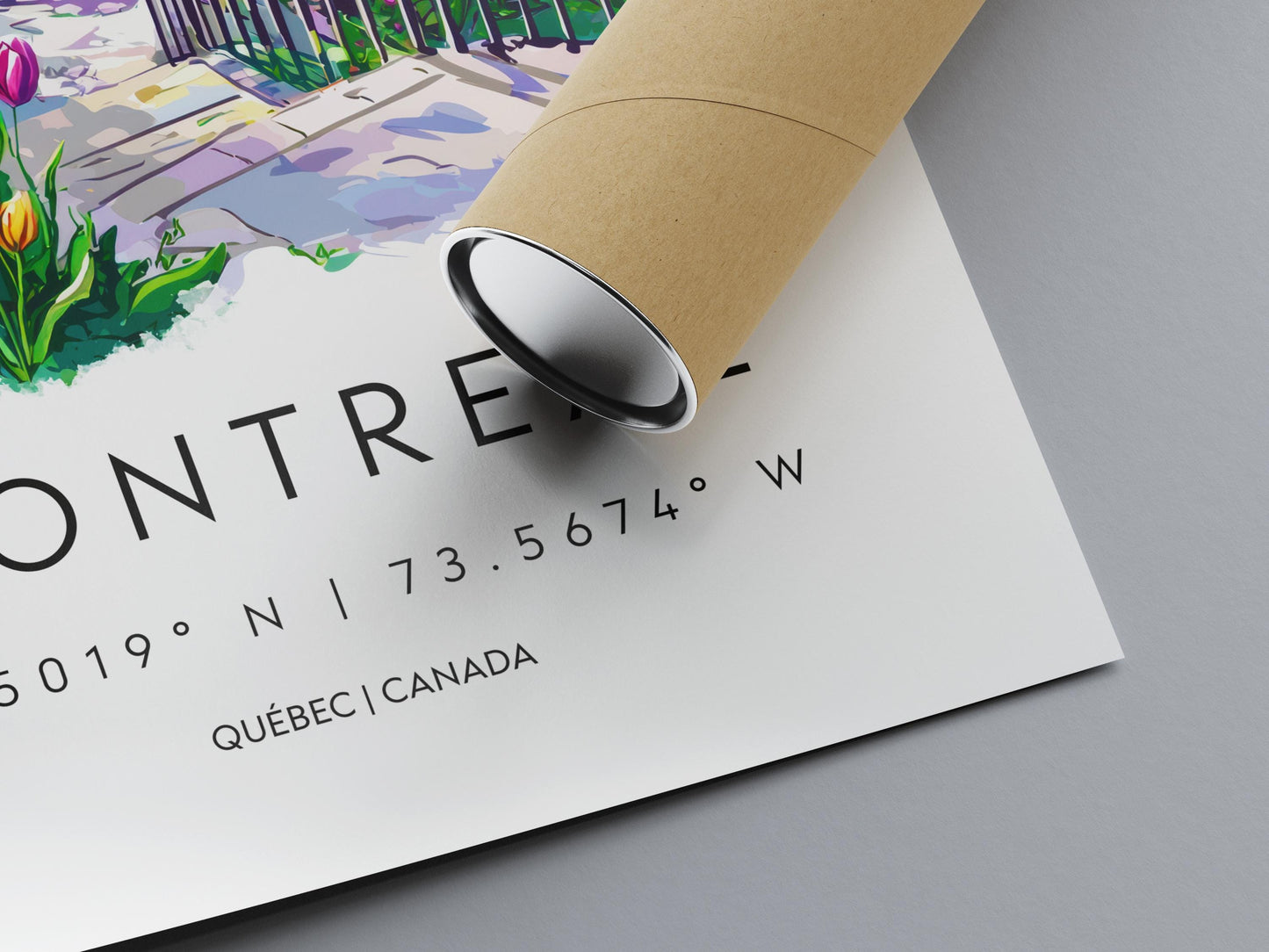 Montreal Watercolor Poster Montreal Travel Print Montreal Wall Art Cityscape Painting Montreal Souvenir Canada Decor