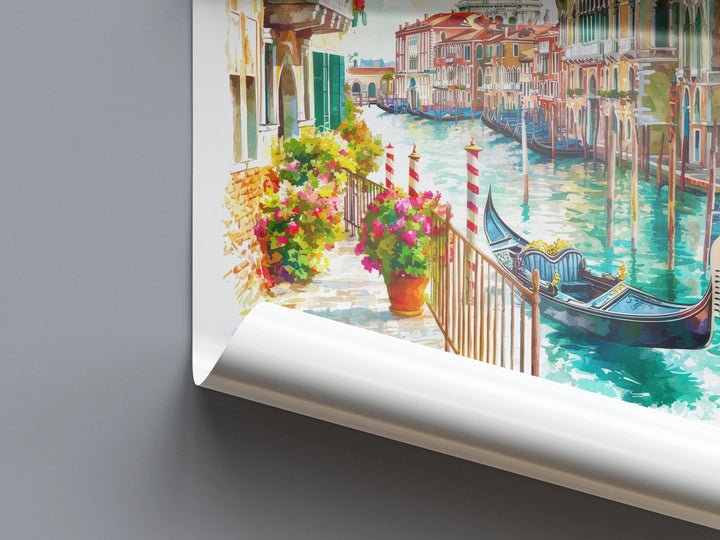 Venice Watercolor Poster Venice Travel Print Venice Wall Art Venice Cityscape Painting Venice Souvenir Italy Home Decor