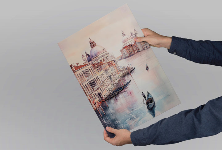 Venice Watercolor Poster Venice Travel Print Venice Wall Art Venice Cityscape Painting Venice Souvenir Italy Decor