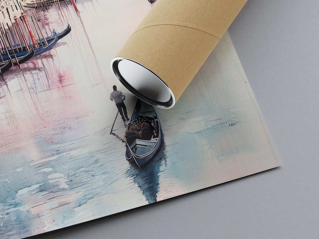 Venice Watercolor Poster Venice Travel Print Venice Wall Art Venice Cityscape Painting Venice Souvenir Italy Decor