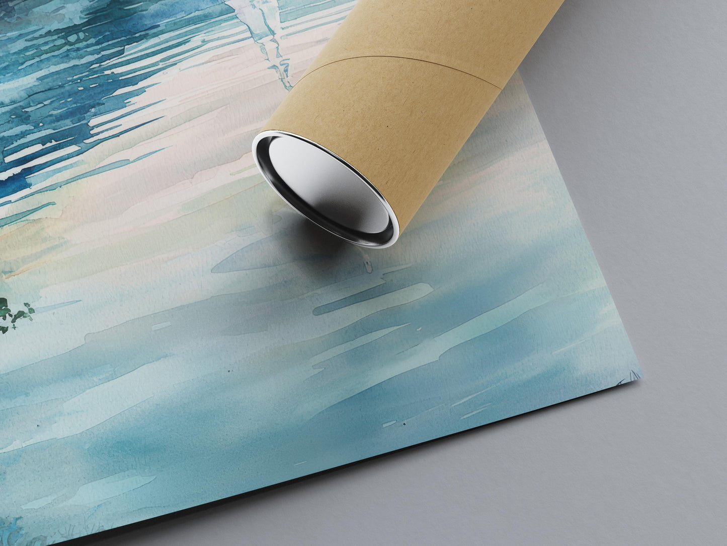 Windermere Watercolor Poster Windermere Travel Print Windermere Lake District Art Windermere Nature Decor