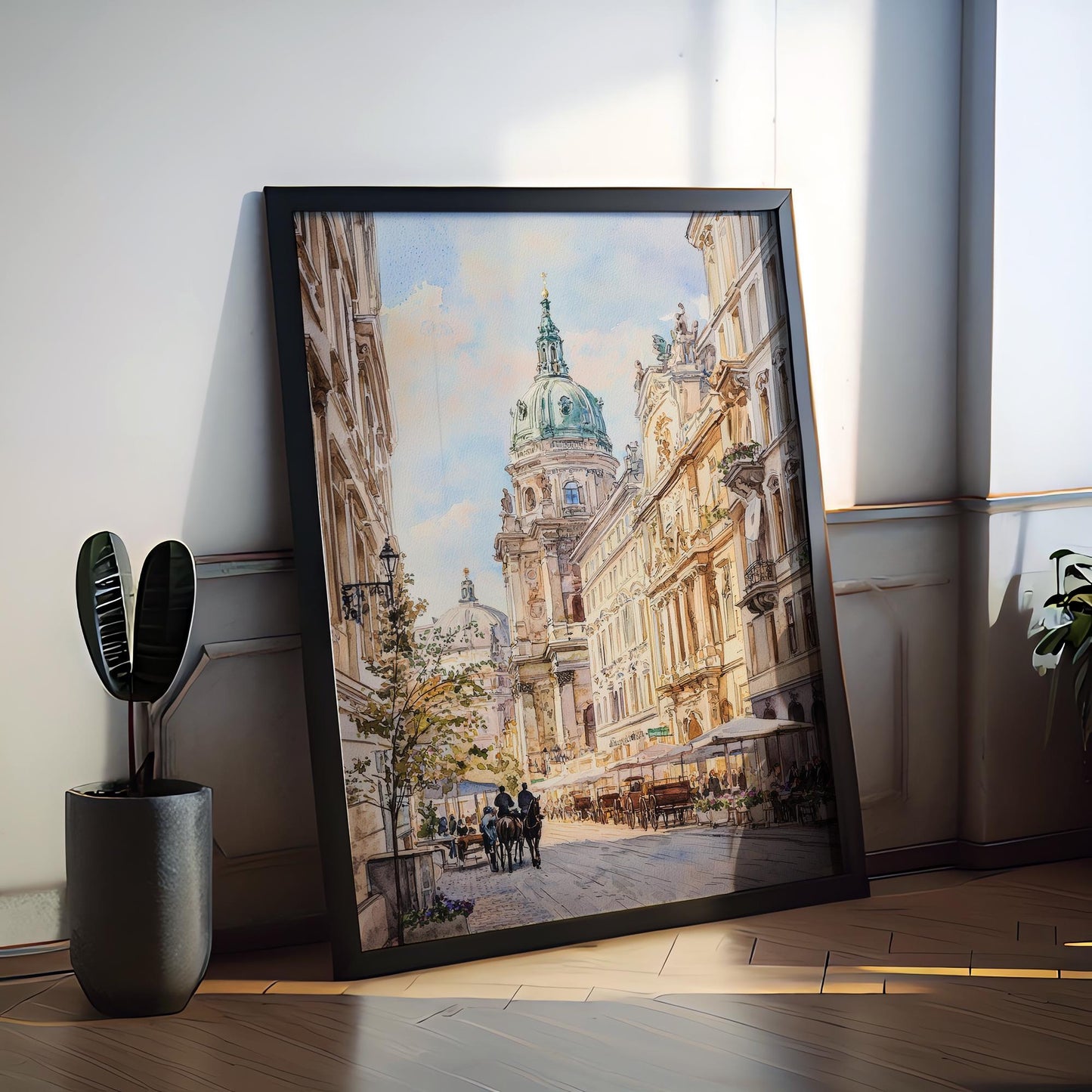 Vienna Watercolor Poster Vienna Travel Print Vienna City Art Vienna Wall Decor Vienna Austria Painting