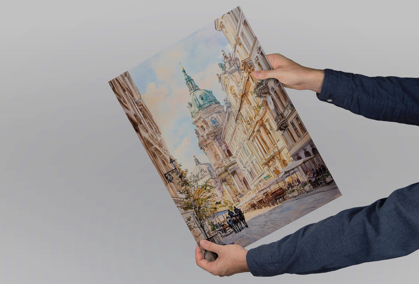 Vienna Watercolor Poster Vienna Travel Print Vienna City Art Vienna Wall Decor Vienna Austria Painting