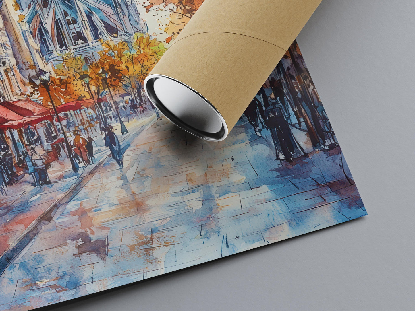 Montreal Watercolor Poster Montreal Travel Print Montreal Canada Art Montreal City Decor Montreal Wall Art