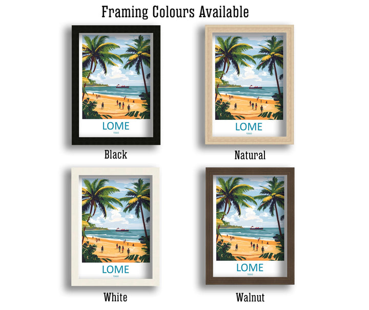 Lome Travel Print Lomé Wall Decor Togo Lome Art Lome Wall Art Africa Poster Gift for City and Coastal Lovers Lome Poster Art